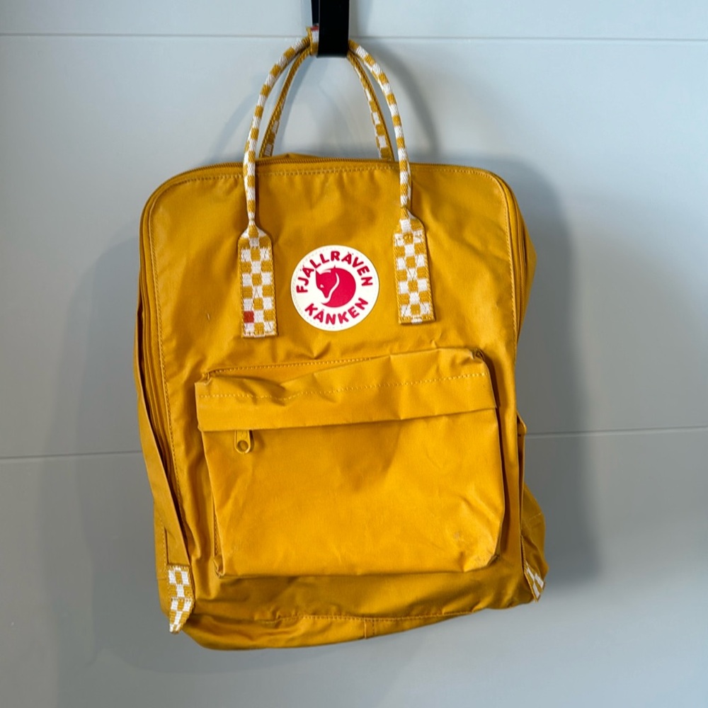 Fjallraven Backpack - Great Condition! Gold/Yellow